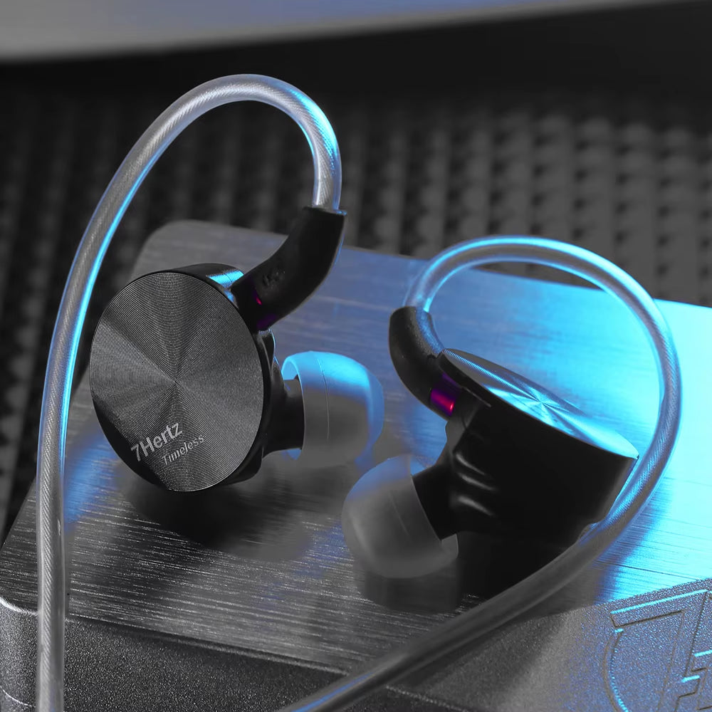 Pre-Order 7HZ Timeless 14.2Mm Planar Hifi in Ear Earphone with CNC Aluminum Shell Detachable MMCX Cable Wired Music Headphone