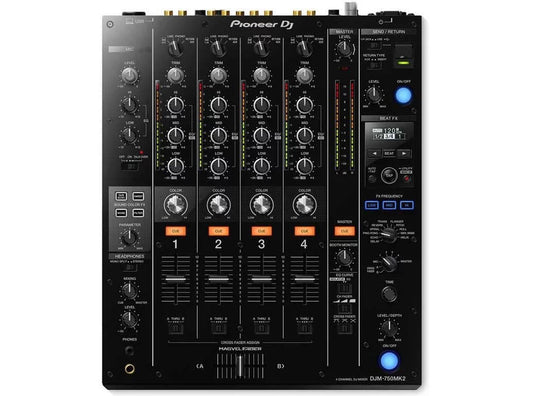 DJM-750MK2 4-Channel Professional DJ Club Mixer with USB Soundcard