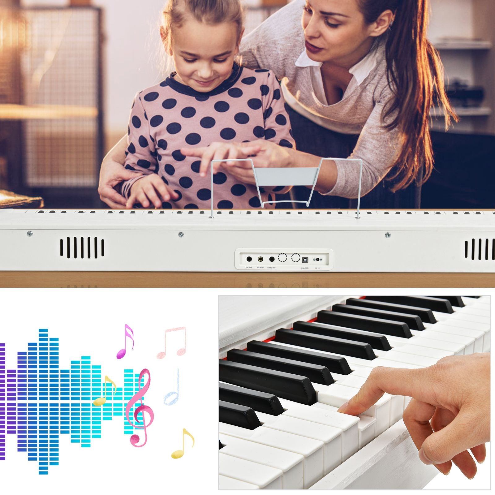 Full Size Weighted 88-Key Digital Piano for Beginner