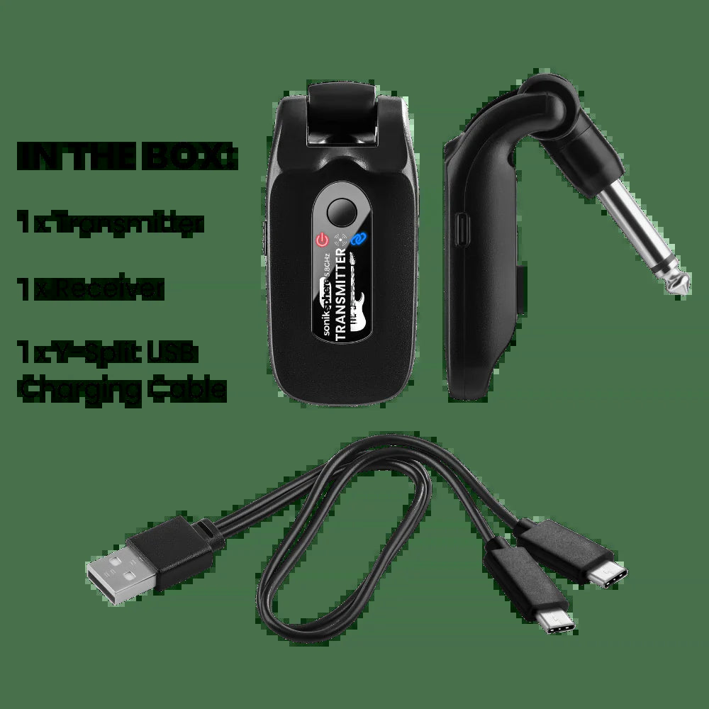 [New USB-C] CFG Soniksphere 5.8Ghz High-Fidelity Guitar/Bass Wireless System