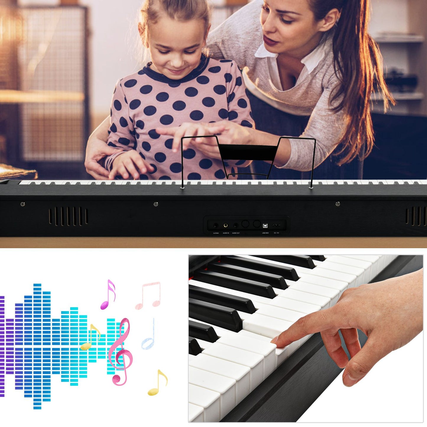 Full Size Weighted 88-Key Digital Piano for Beginner