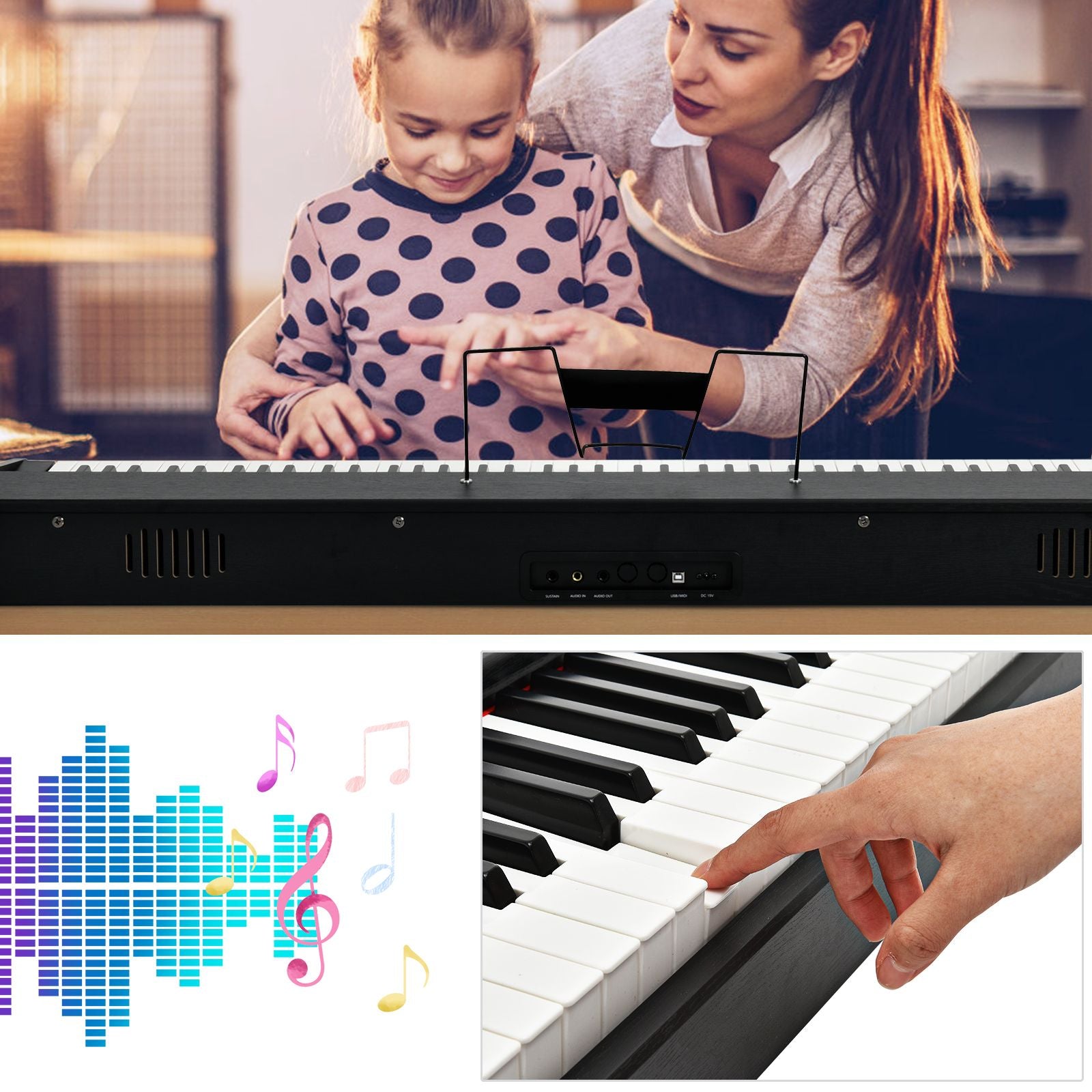 Full Size Weighted 88-Key Digital Piano for Beginner
