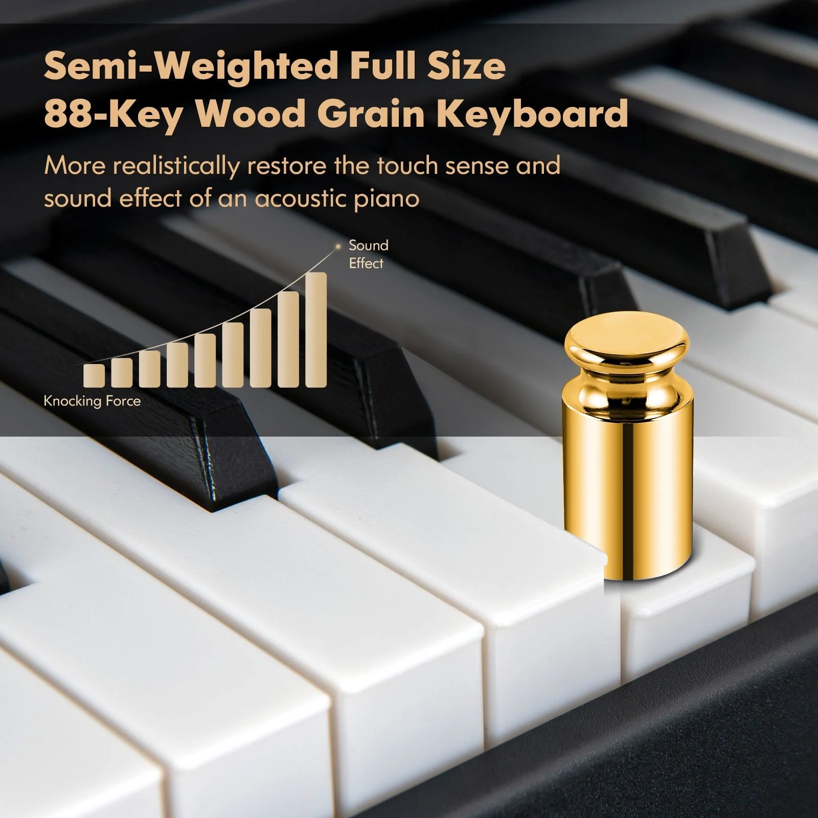 88-Key Electronic Keyboard with Storage Bag for Kids and Adults