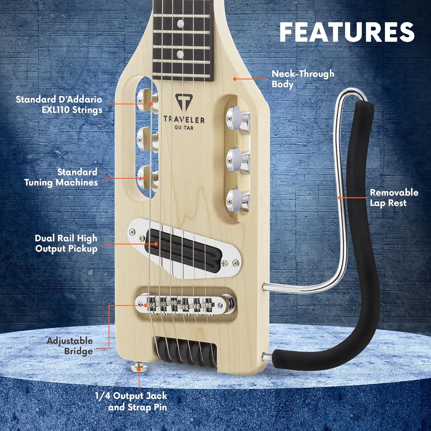 6 String Solid-Body Electric, Right, Maple, (ULE MPS)