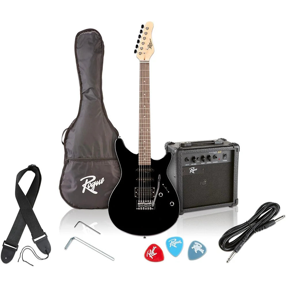 Rocketeer Electric Guitar Pack, Black